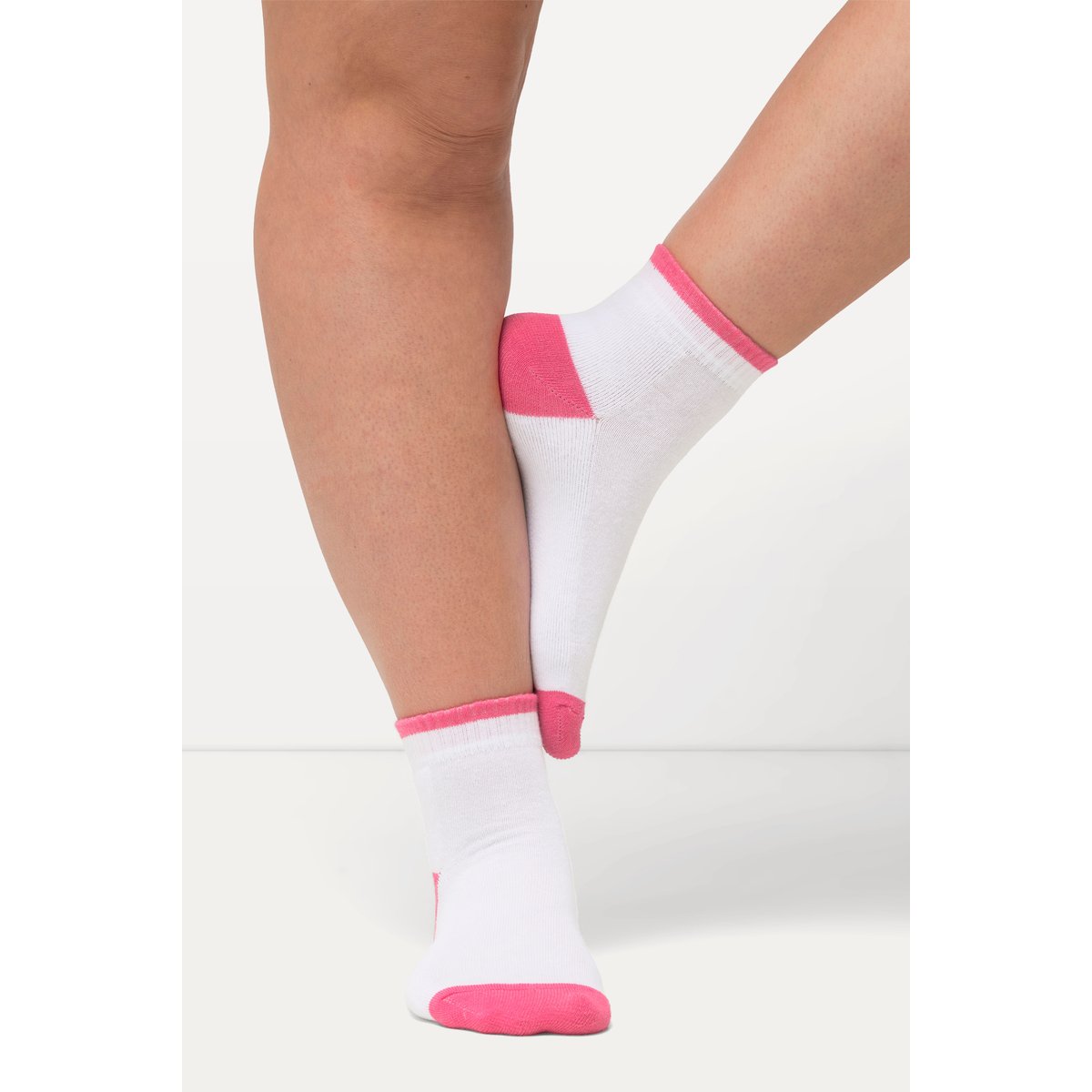 Chaussettes à tige courte en lot de 2 classique blanc neige, ULLA POPKEN