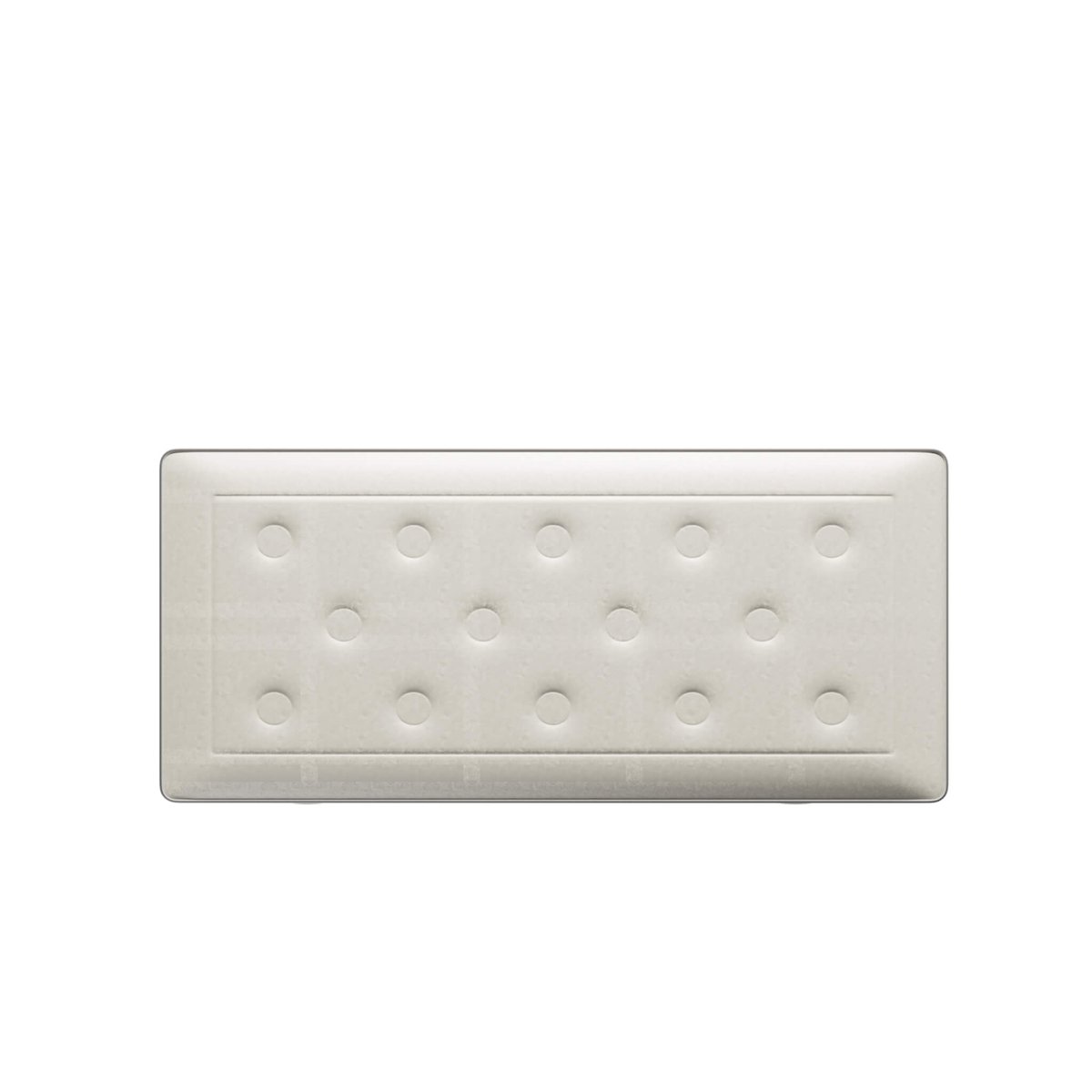 Ensemble matelas 651 ressorts ensachés + mousse mémoire de forme, sommier, pieds SW6 blanc, SIMMONS