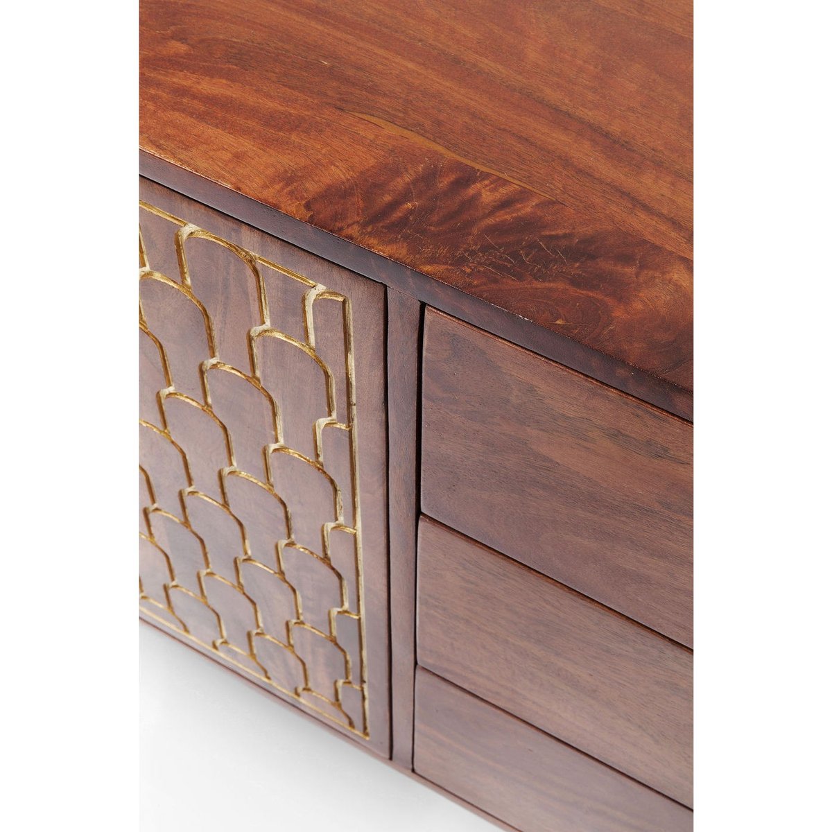 Buffet 2 portes 3 tiroirs en manguier, MUSKAT bois, KARE DESIGN