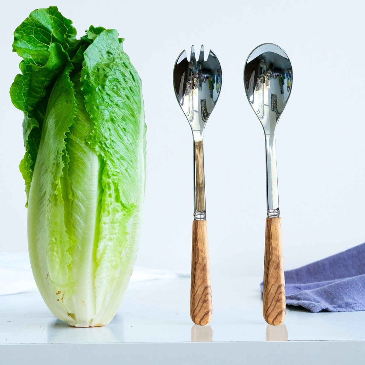 Couverts à salade, Lavandou bois d'olivier, SABRE