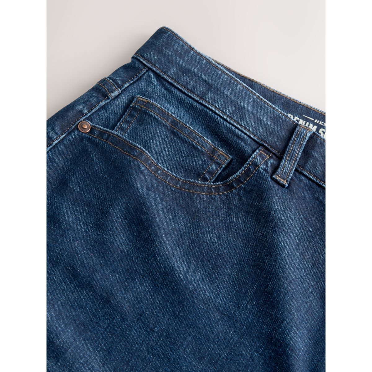 Jean stretch coupe large classique bleu, NEXT