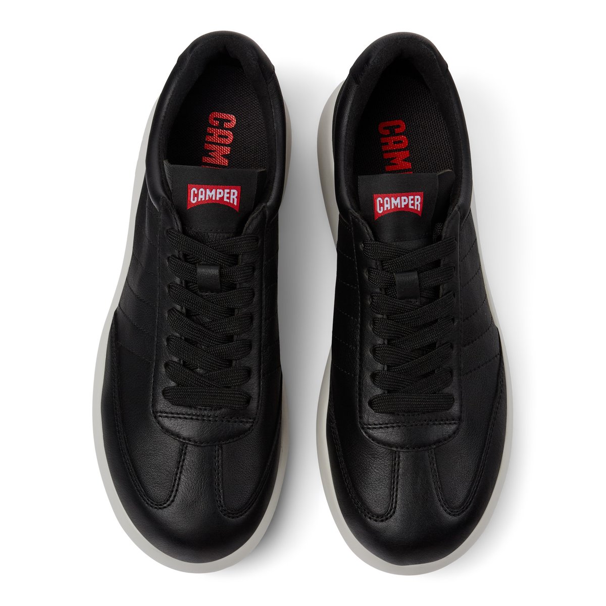 Baskets Pelotas XLF Cuir Smooth Leather noir, CAMPER