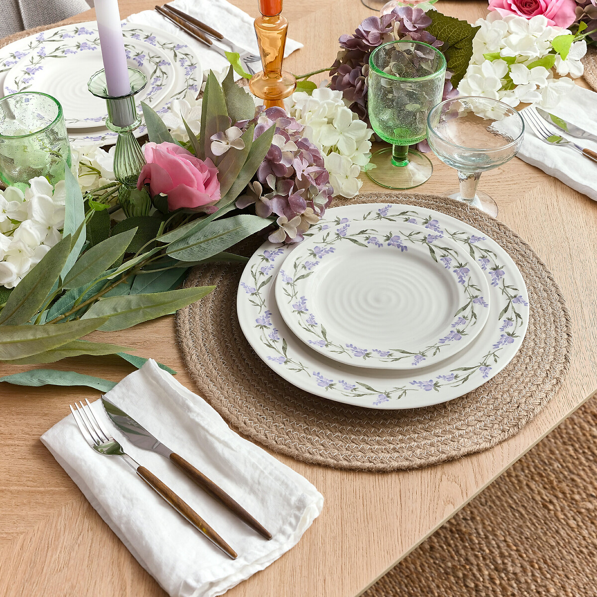 Set of 4 Lavandula Side Plates white, SOPHIE CONRAN FOR PORTMEIRION