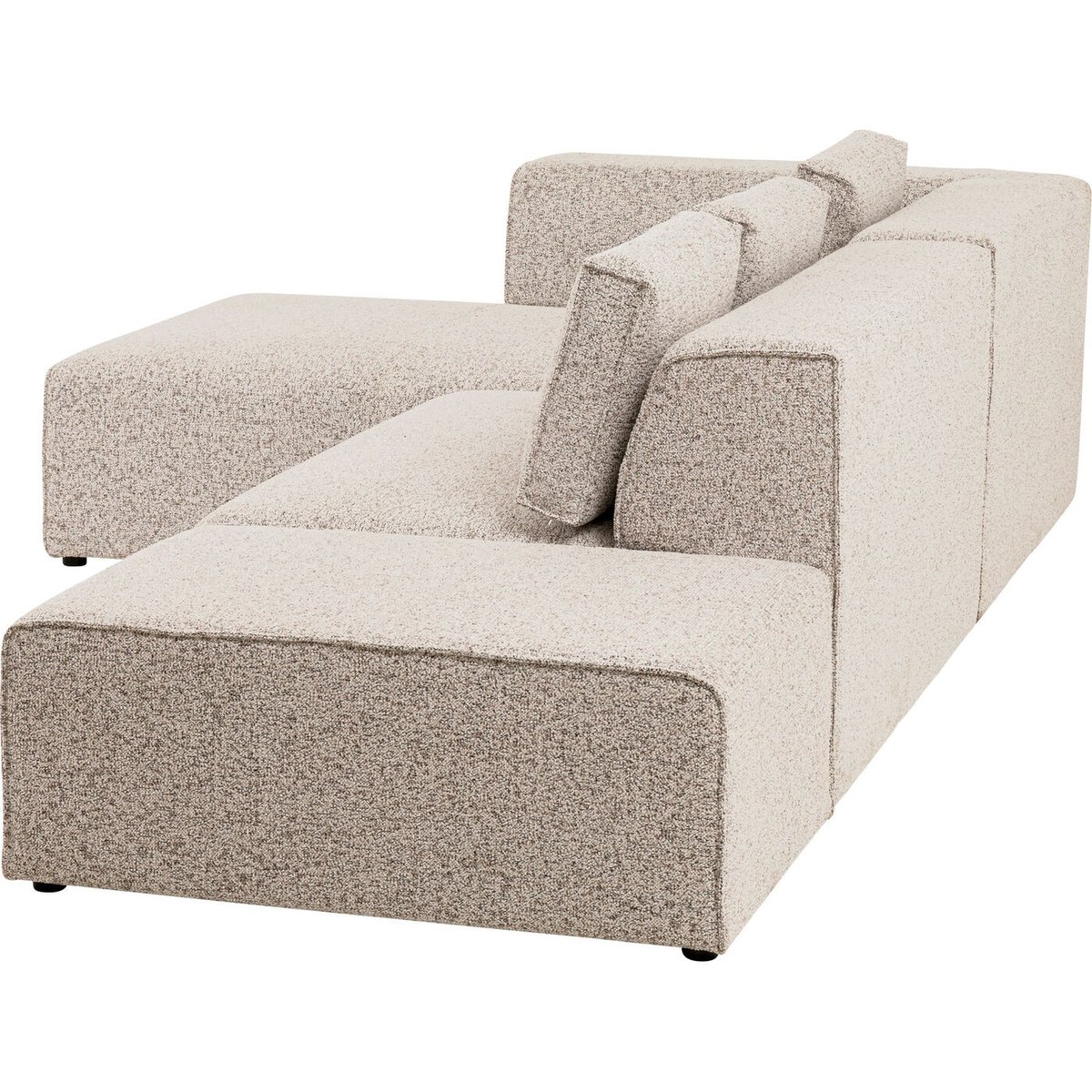 Canapé d'angle en polyester tressé, INFINITY beige, KARE DESIGN