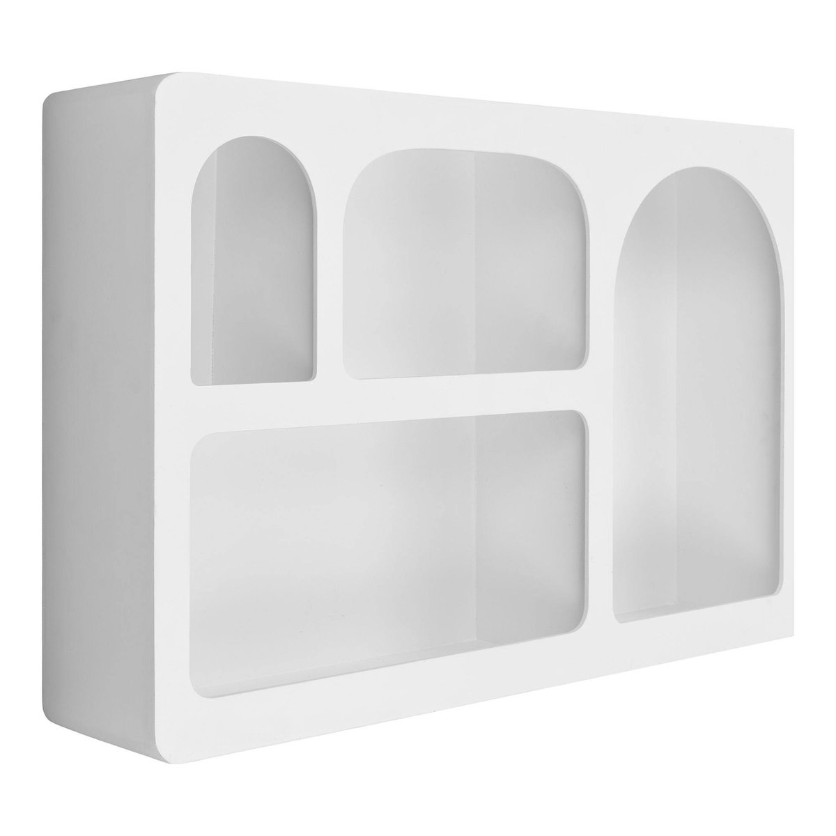 Etagère murale blanche, 4 niches TALLINN blanc, PIER IMPORT
