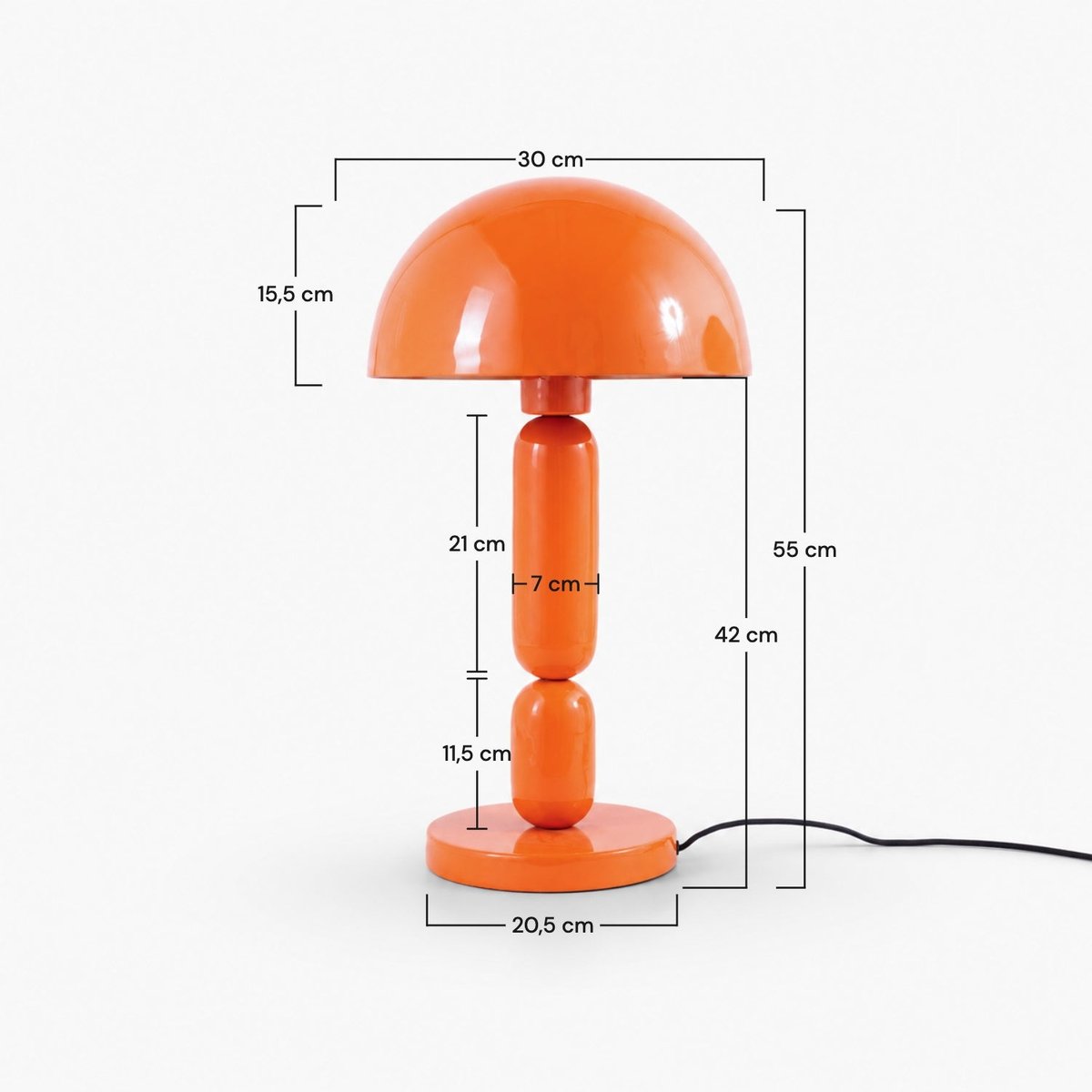 Lampe à poser Romy - ROMY orange, MAISON PAVANE