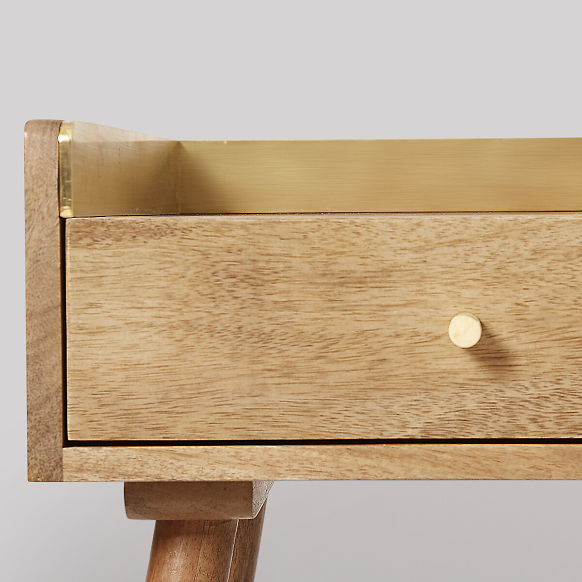 Fresco Mango Wood 1 Drawer Side Table light wood, SWOON