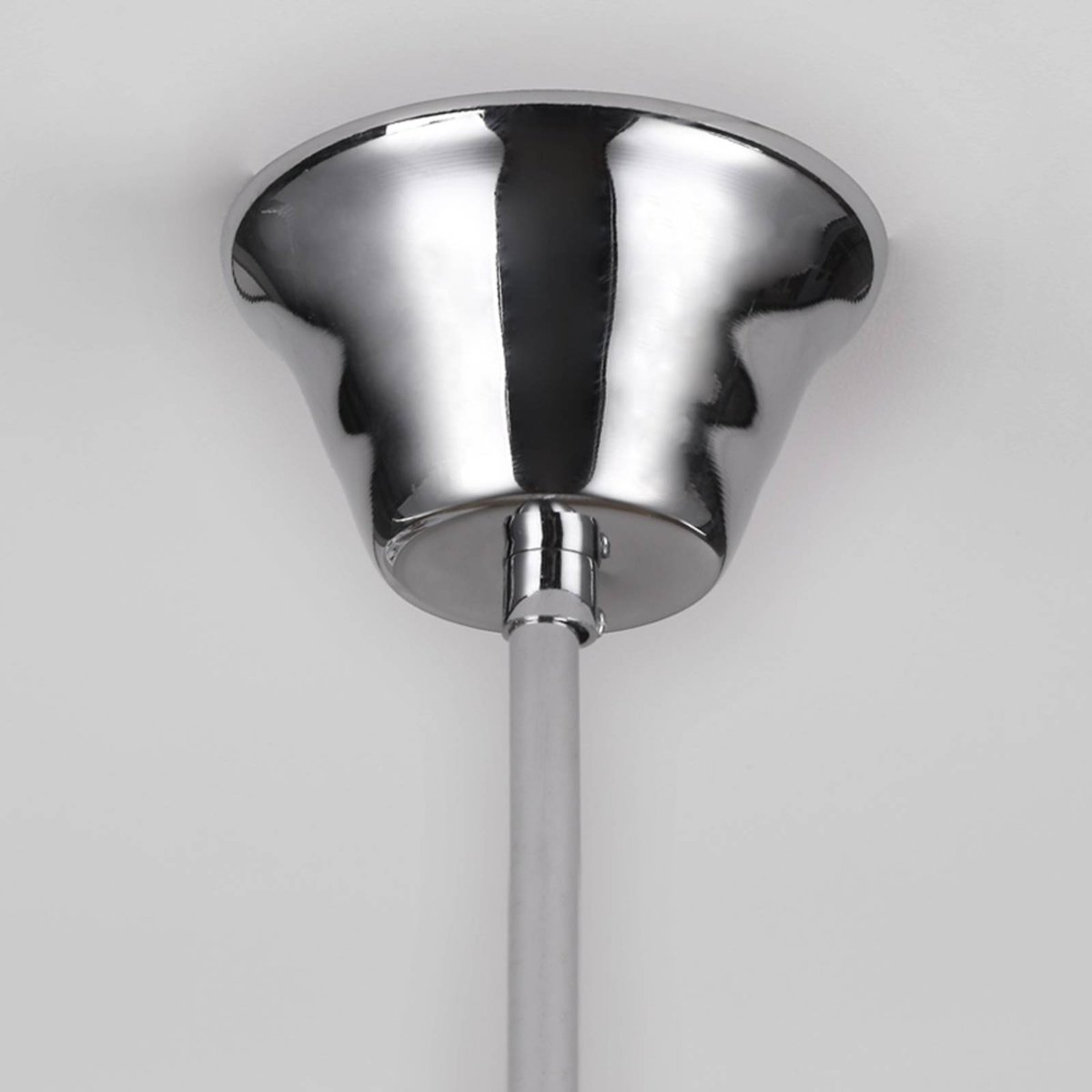 Suspension en cristal antique, Casparia chrome, transparent, LINDBY