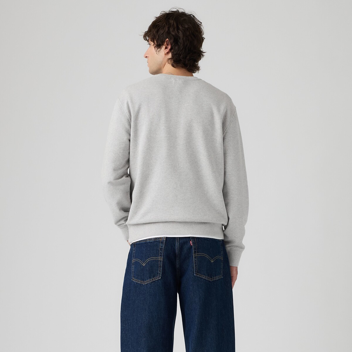 Sweat col rond, THE ORIGINAL gris clair chiné, LEVI'S