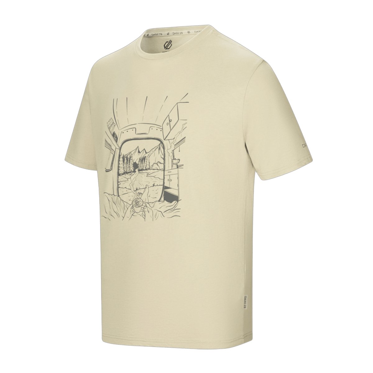 T-shirt motif/style vie dans un fourgon MOVEMENT blanc cassé, DARE 2B