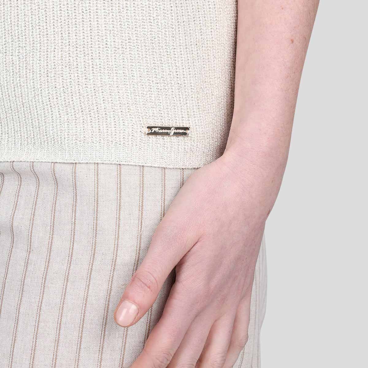 Débardeur en maille ecru, MISE AU GREEN