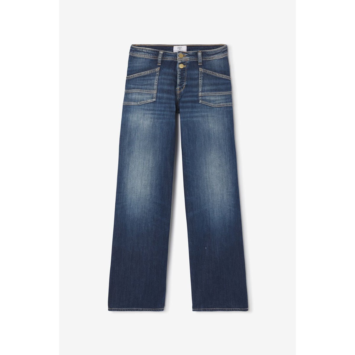 Jeans loose, large wide leg , longueur 34 blue, LE TEMPS DES CERISES