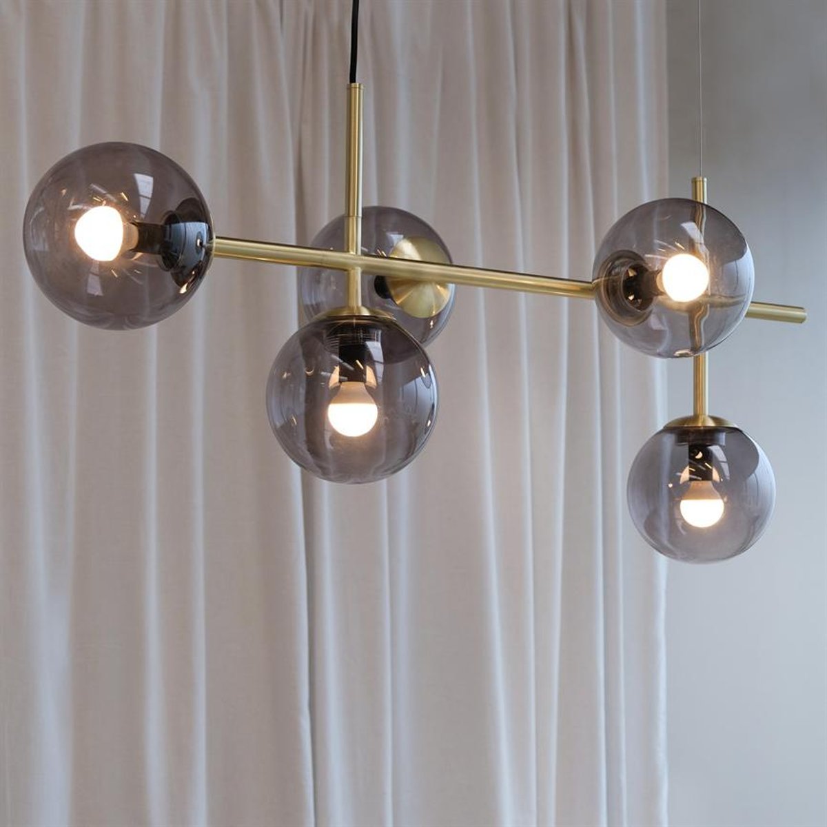 Suspension en Verre et Métal COMO laiton, DYBERG LARSEN