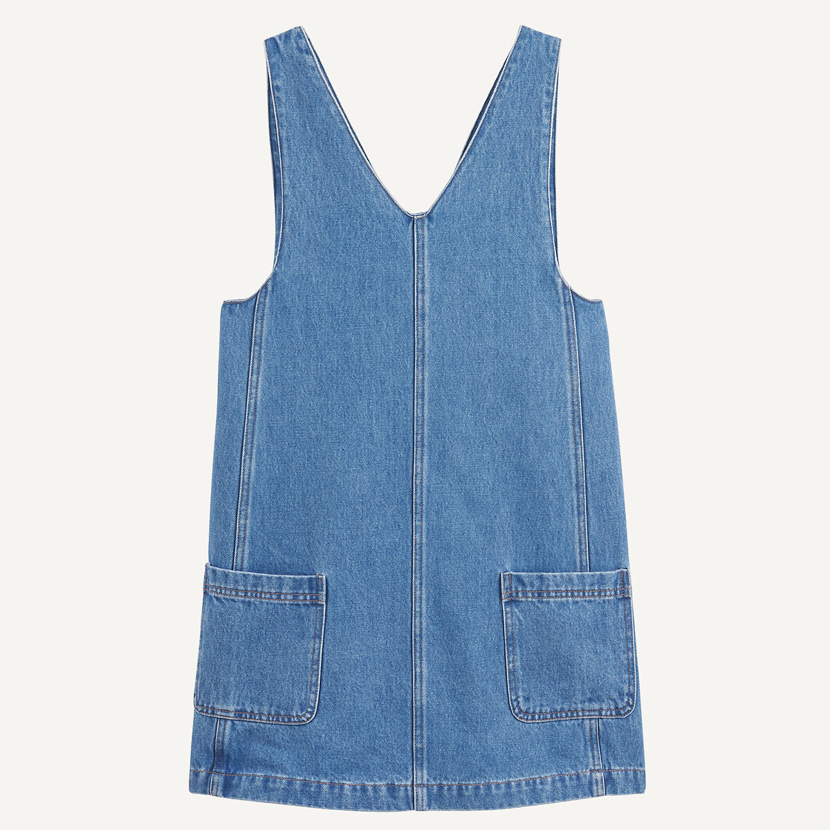 Robe droite sans manches en denim double stone, LA REDOUTE COLLECTIONS