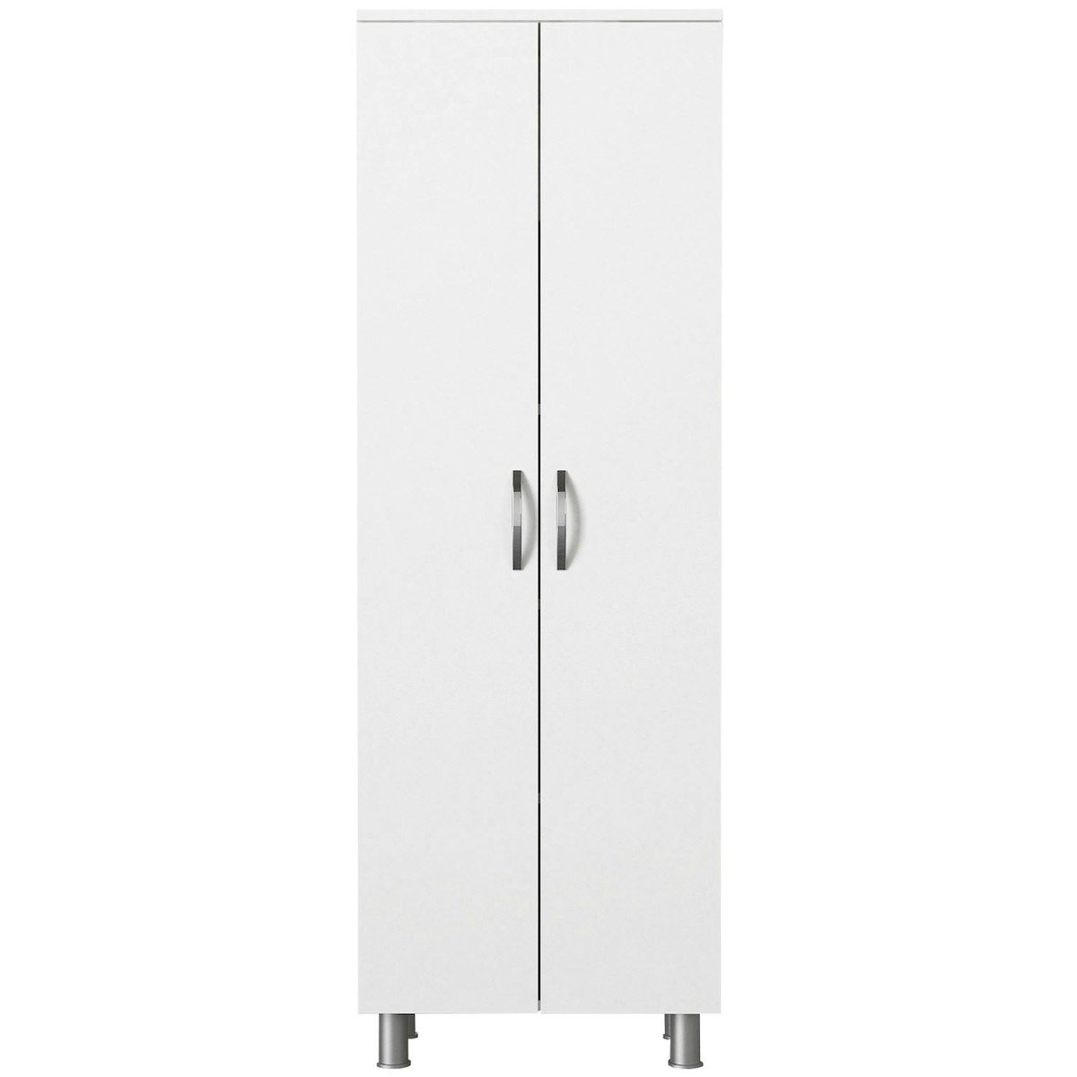 Meuble colonne salle de bains blanc 2 portes H 173, 6 cm JENA blanc, PIER IMPORT