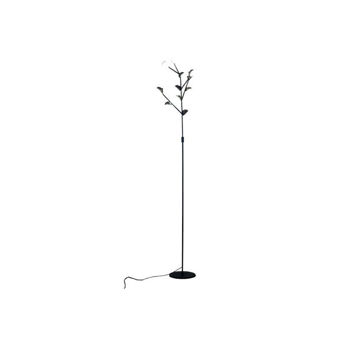 Lampadaire Noir Poésie 11 spots LED noir, MILLUMINE