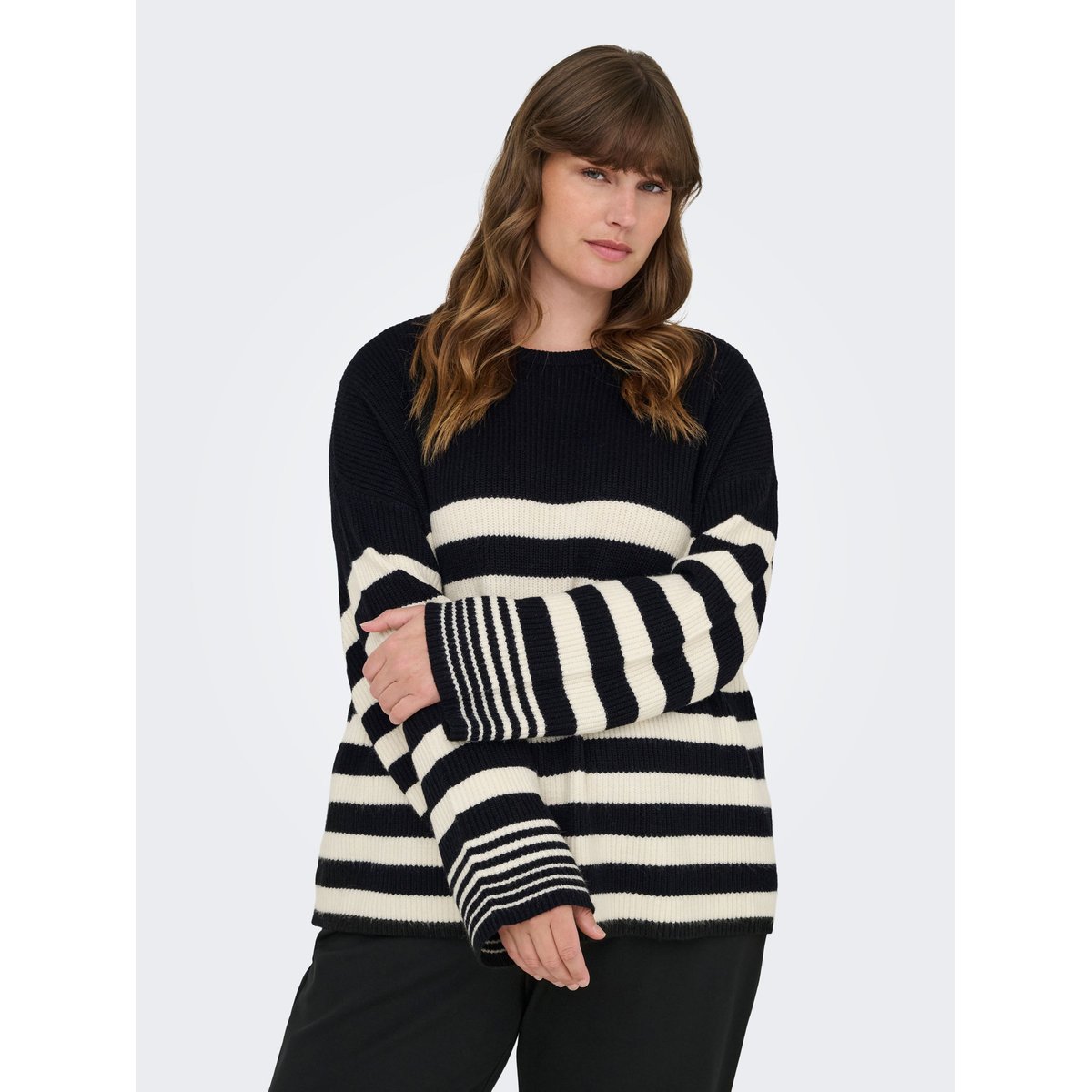 Pull En Maille noire - black, ONLY CARMAKOMA