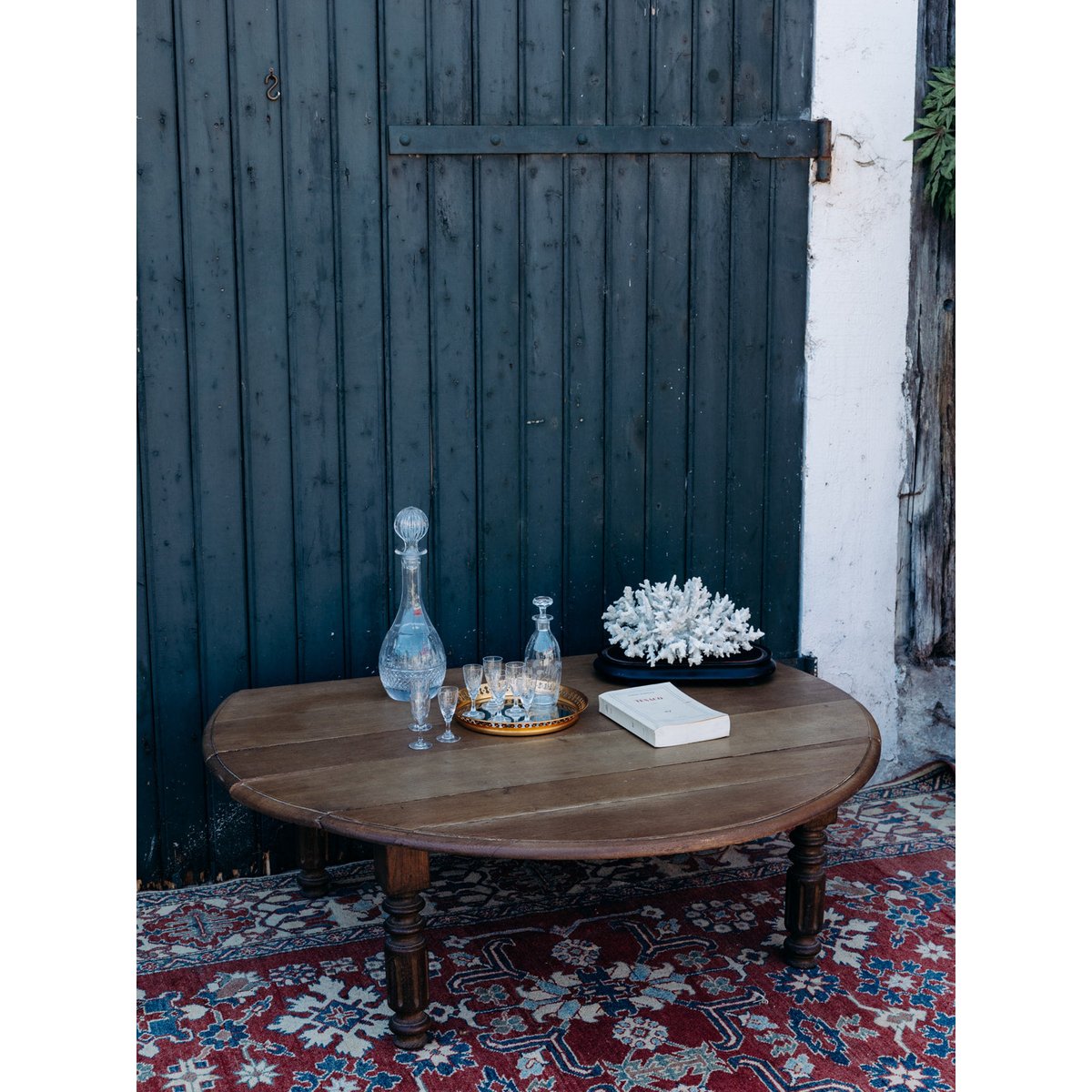 Table basse pliante Léonie N°185 - Bon état bois, DEBONGOUT