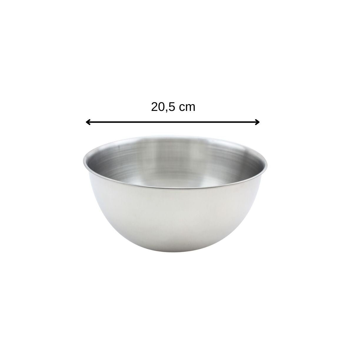 Ensemble de 2 Bols à mixer en inox 24 cm de diamètre BASIC inox, FACKELMANN