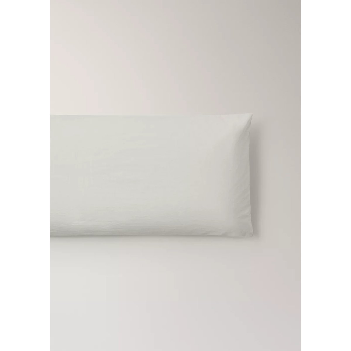 Deux taies d’oreiller coton lavé fermeture à nœuds 45x110 cm sable, MANGO HOME