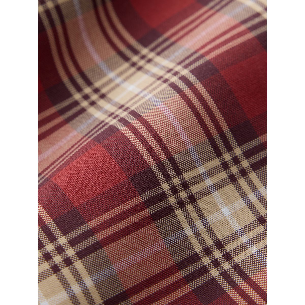 Chemise oxford standard boutonnée rouge à carreaux, NEXT