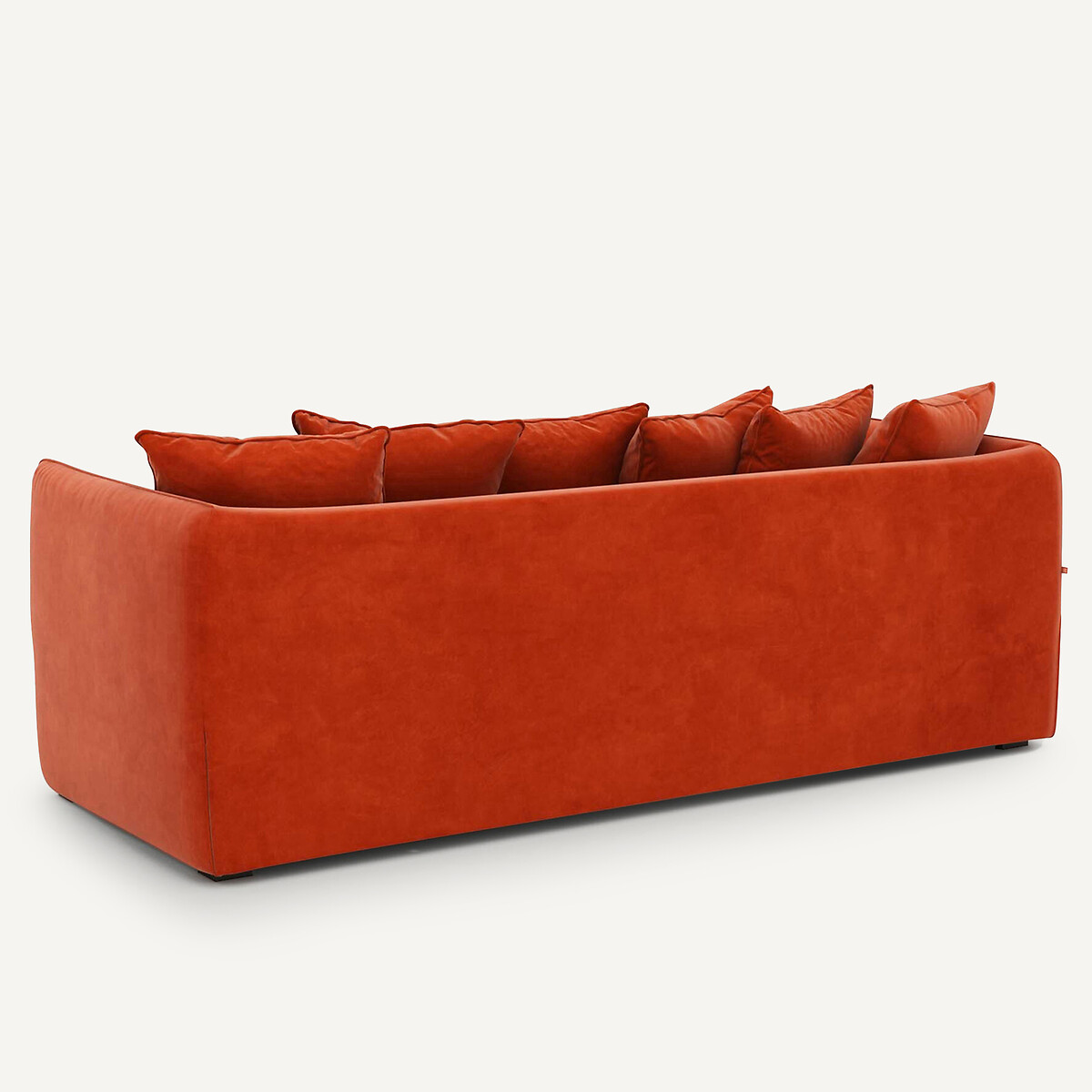 Canapé 3, 4 ou 5 places, en velours, Neo Chiquito rouge cinabre, AM.PM