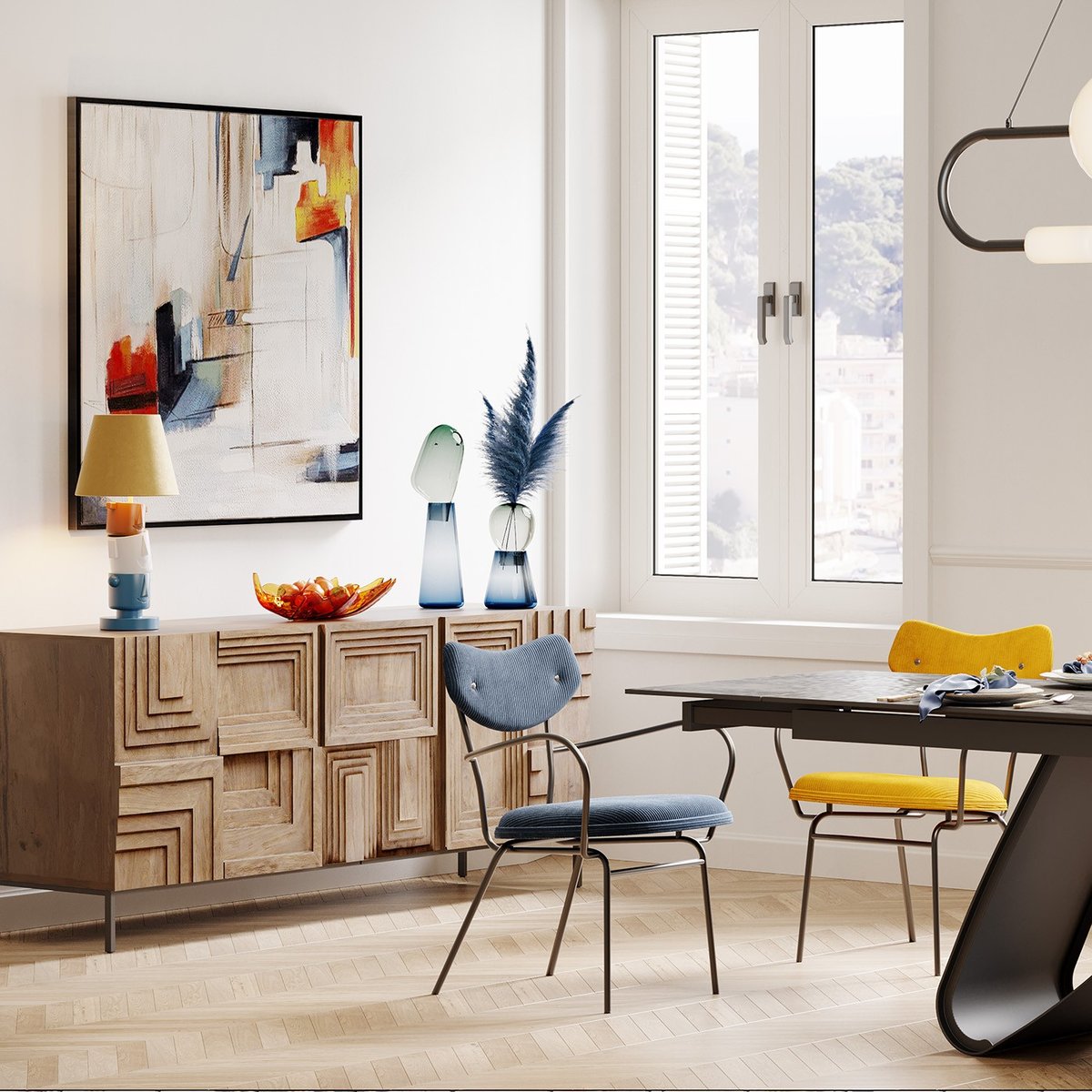 Peinture, VISIONE multicolore, KARE DESIGN