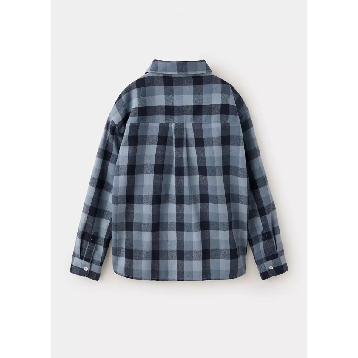 Chemise à carreaux poche bleu marine, MANGO KIDS