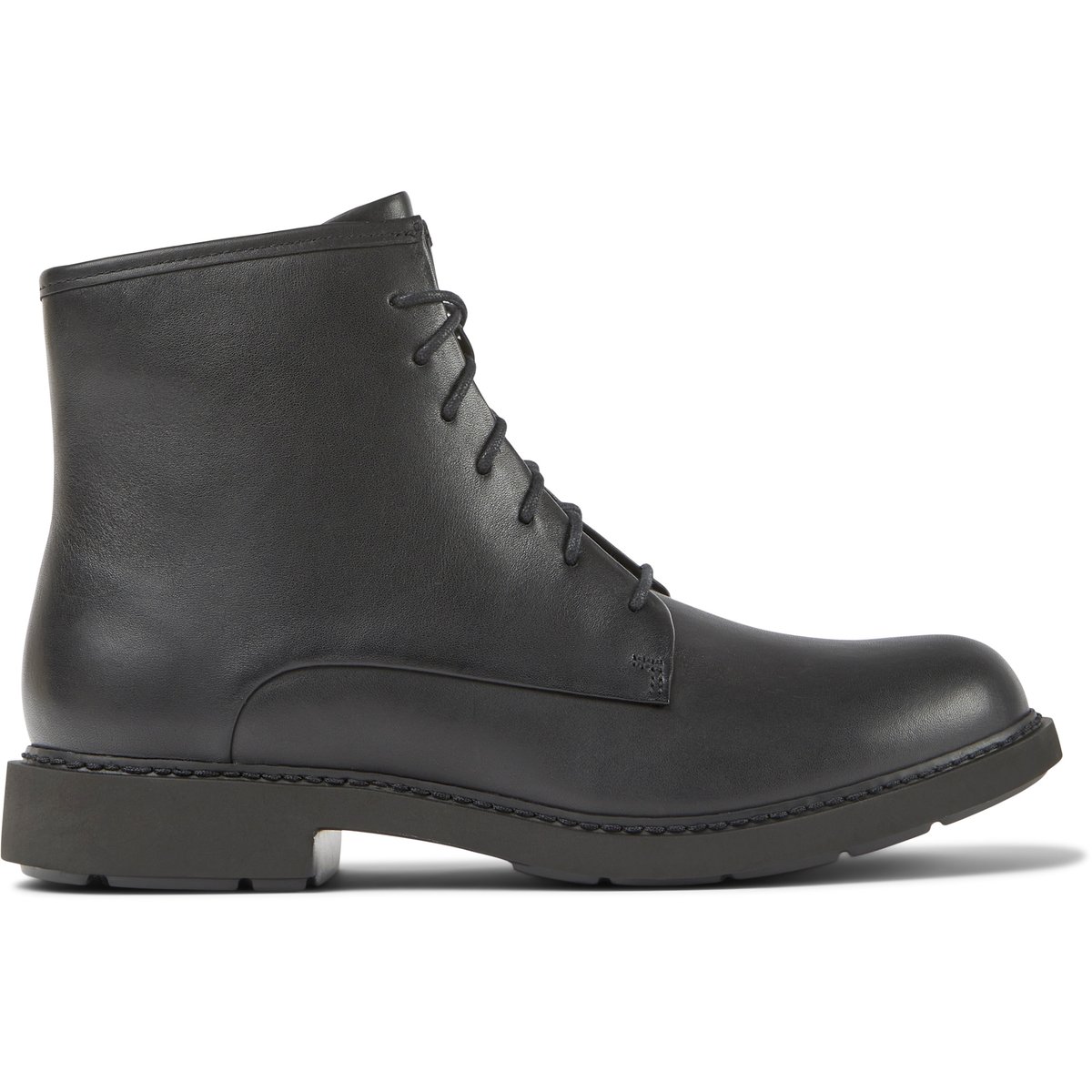 Bottines À Lacets Cuir Neuman noir, CAMPER