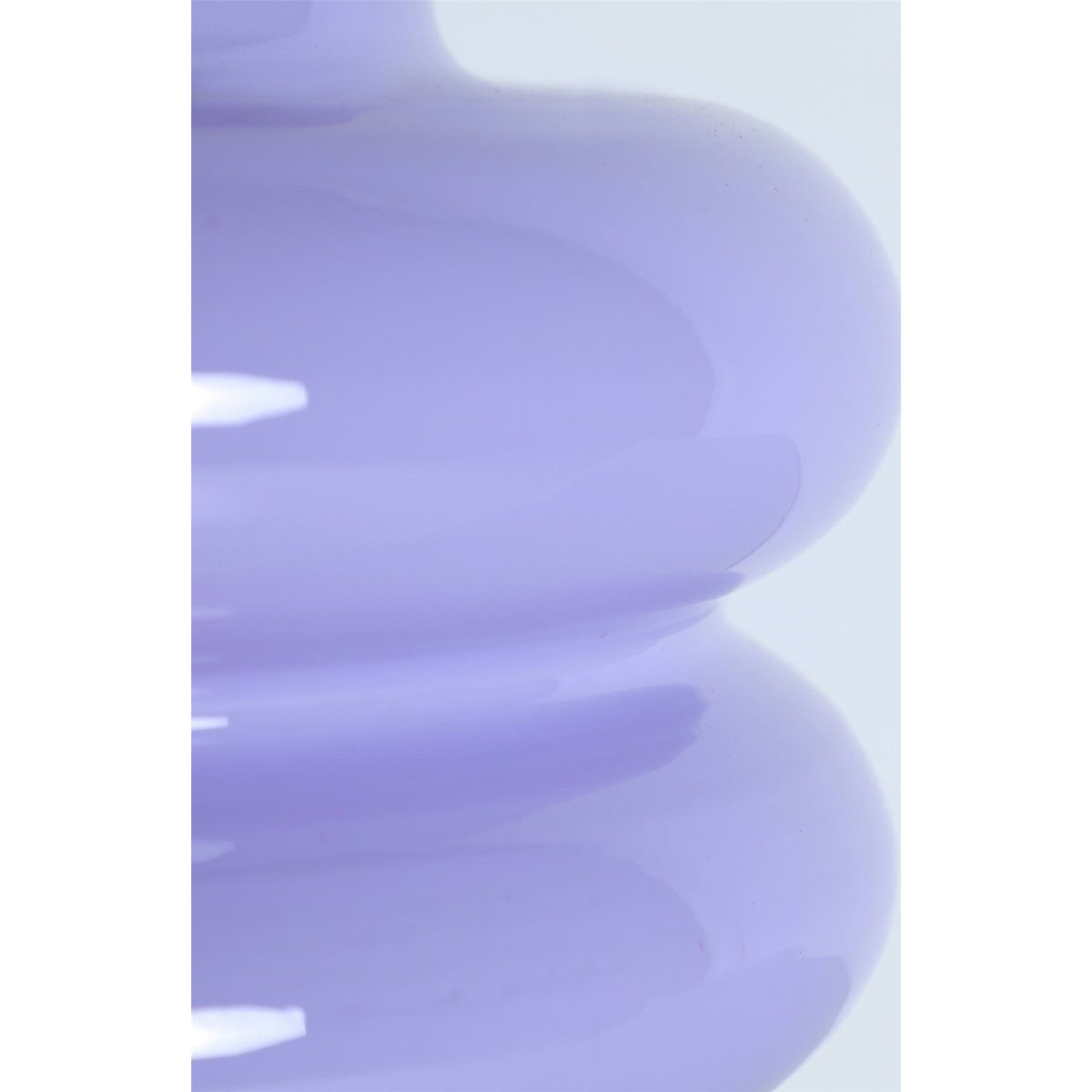 Vase contemporain en verre finition brillante violet mûre finition brillante, RECOLLECTION