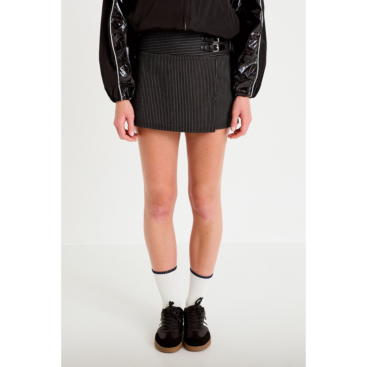 Jupe-short courte noir, CACHE CACHE