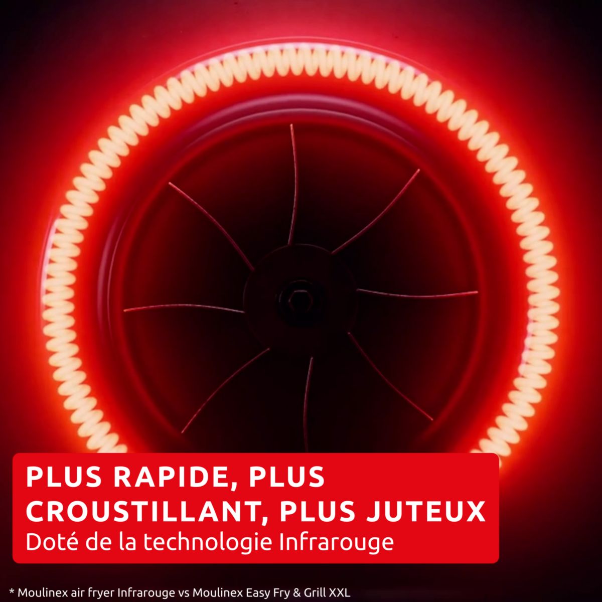 Friteuse sans huile EASY FRY INFRARED 7L BLACK EZ8328F0 couleur unique, MOULINEX