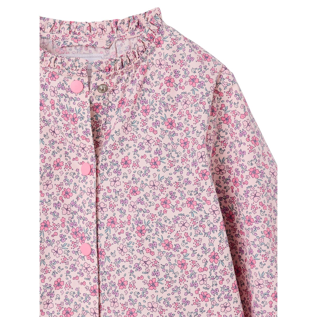 Tablier pressionné rose dragée, VERTBAUDET