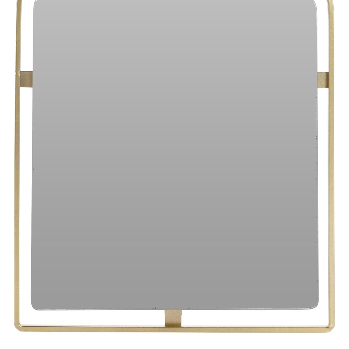 Miroir en métal doré haut incurvé 28x0.5x45cm doré, WADIGA