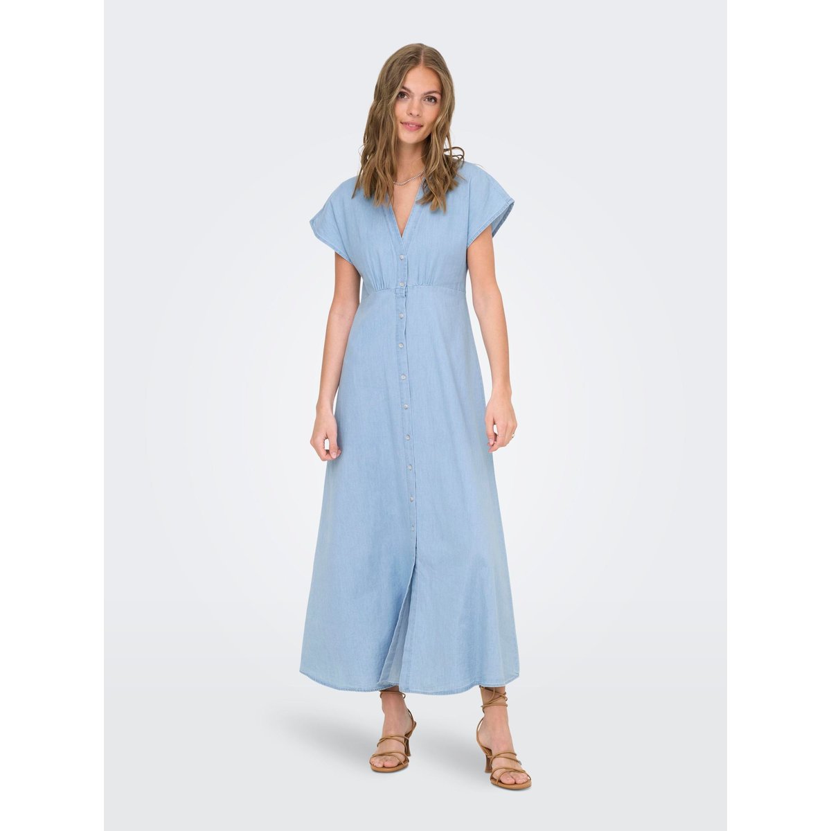 Robe light blue denim, ONLY