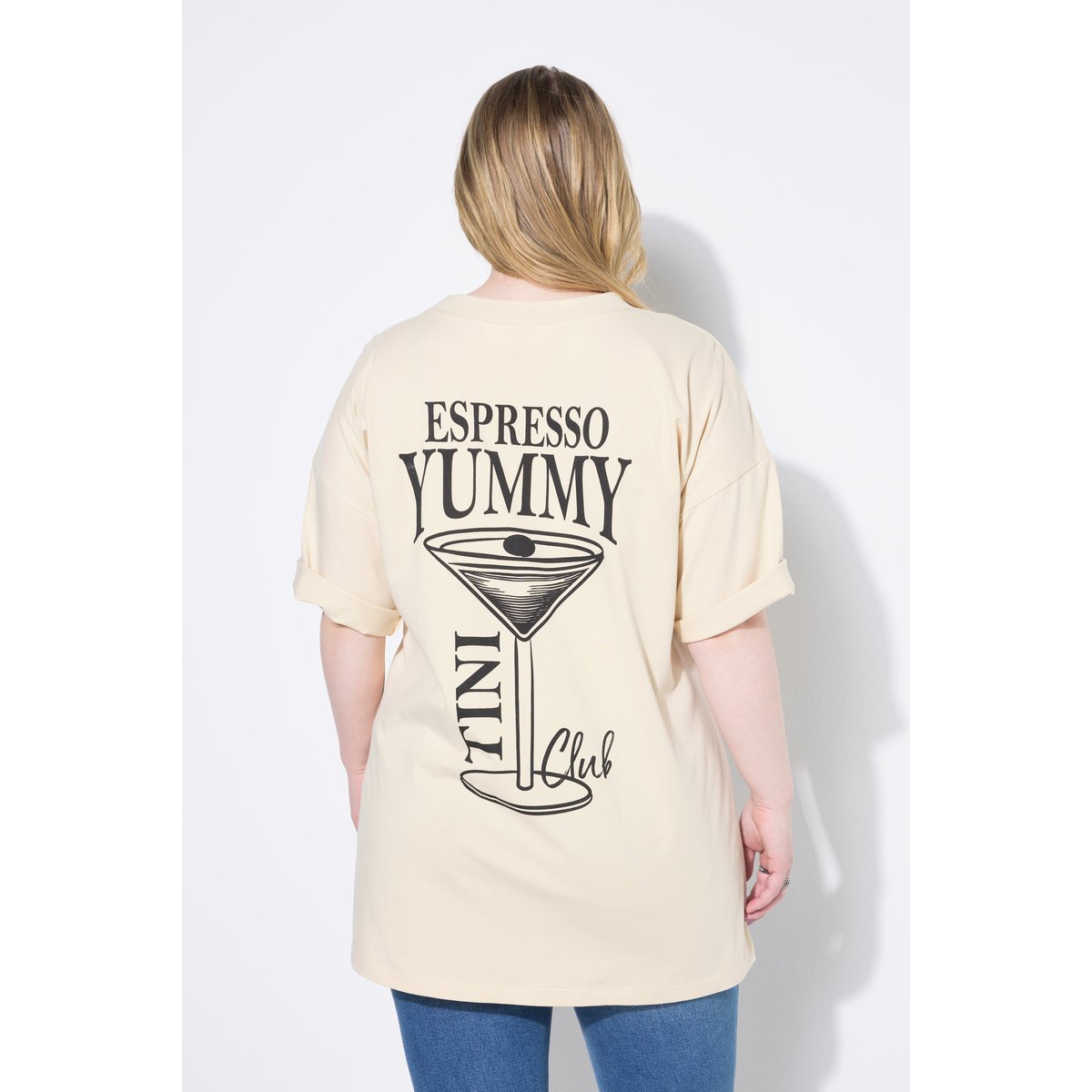 T-shirt oversize, imprimé cocktail beige clair, STUDIO UNTOLD