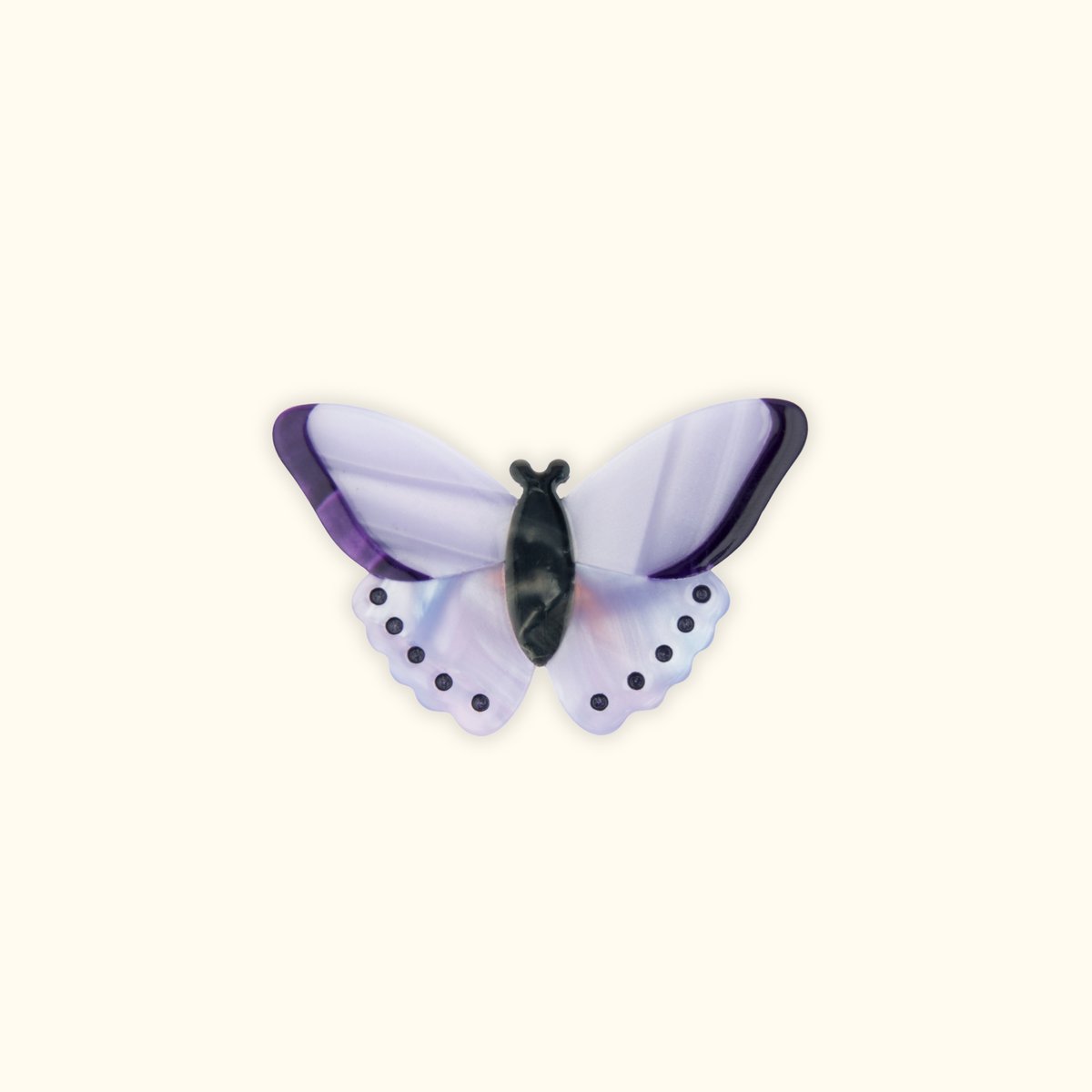 Barrette PAPILLON MAUVE mauve, COUCOU SUZETTE
