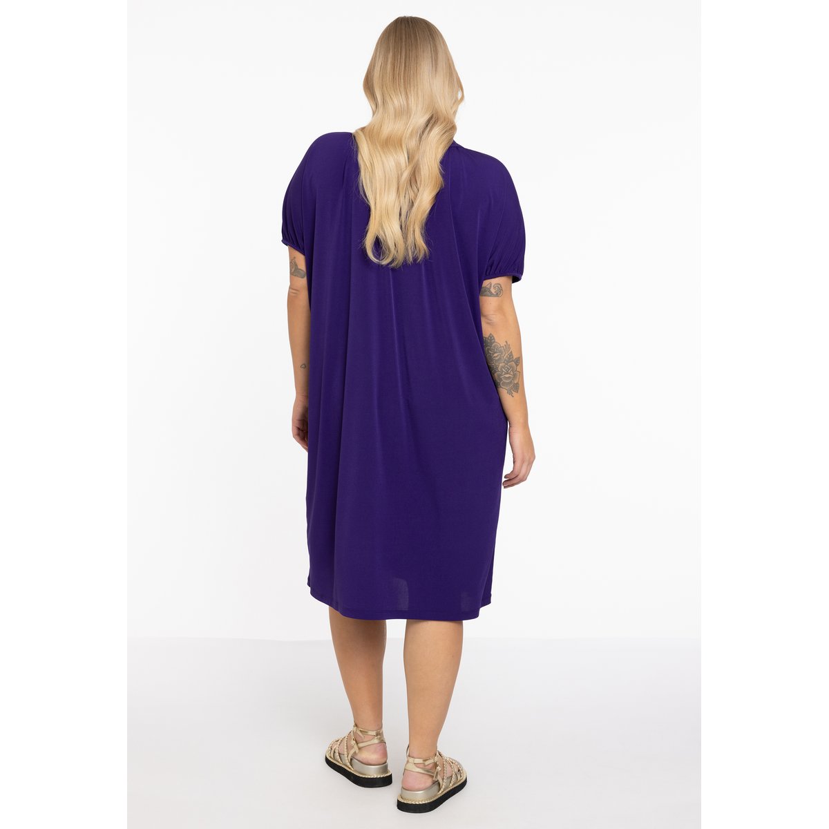 Robe plissée / plissé violet, YOEK