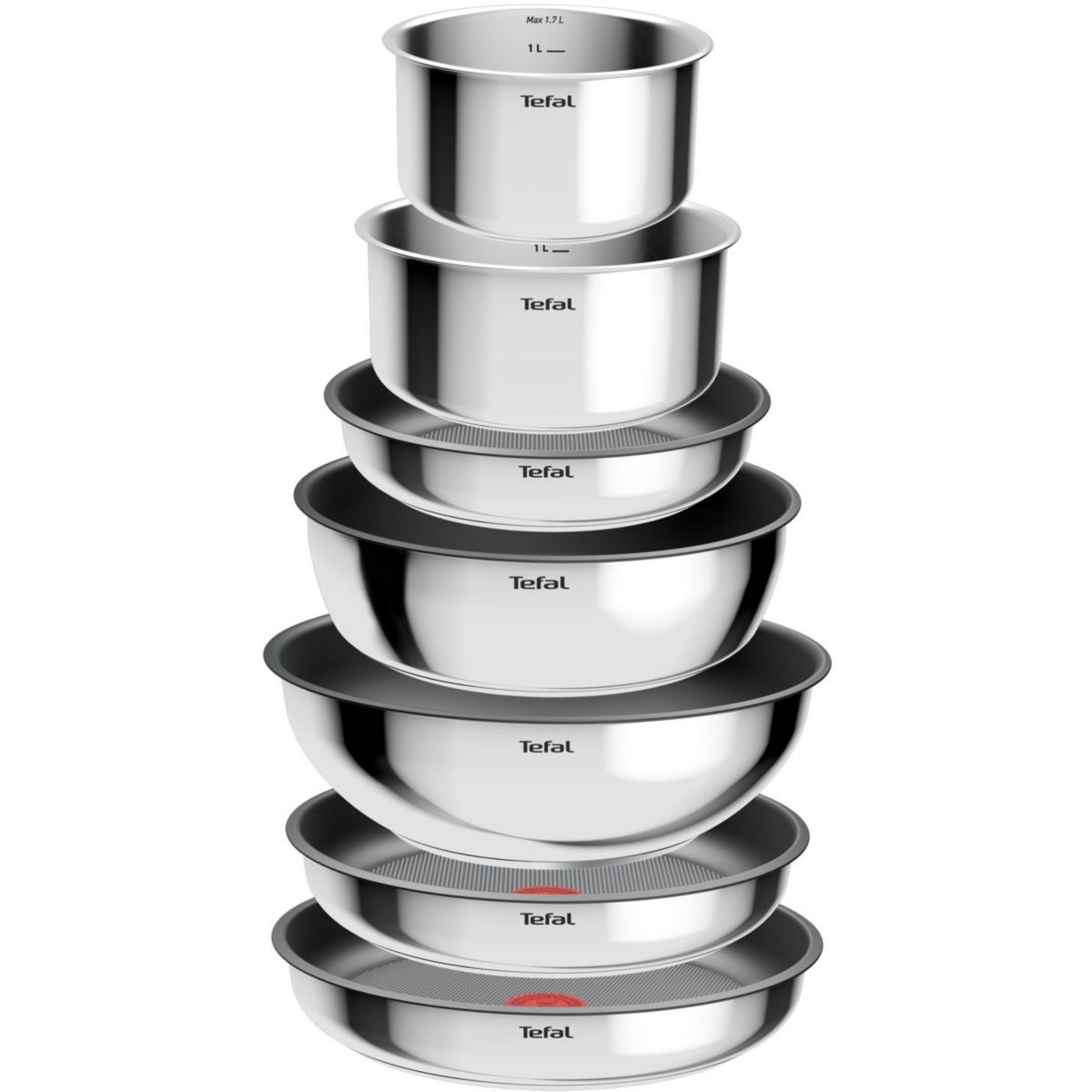 Batterie de cuisine Ingenio Cook Eat 15 pcs L881SF04 couleur unique, TEFAL