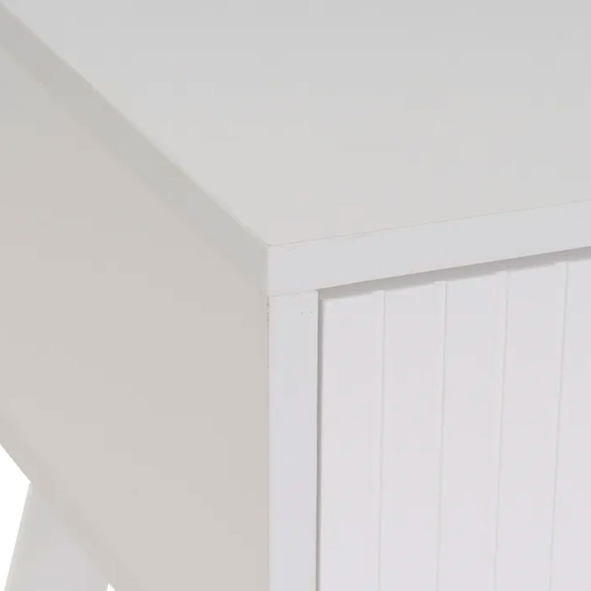 Table de chevet 1 tiroir bois blanc 45x35x59cm blanc, WADIGA