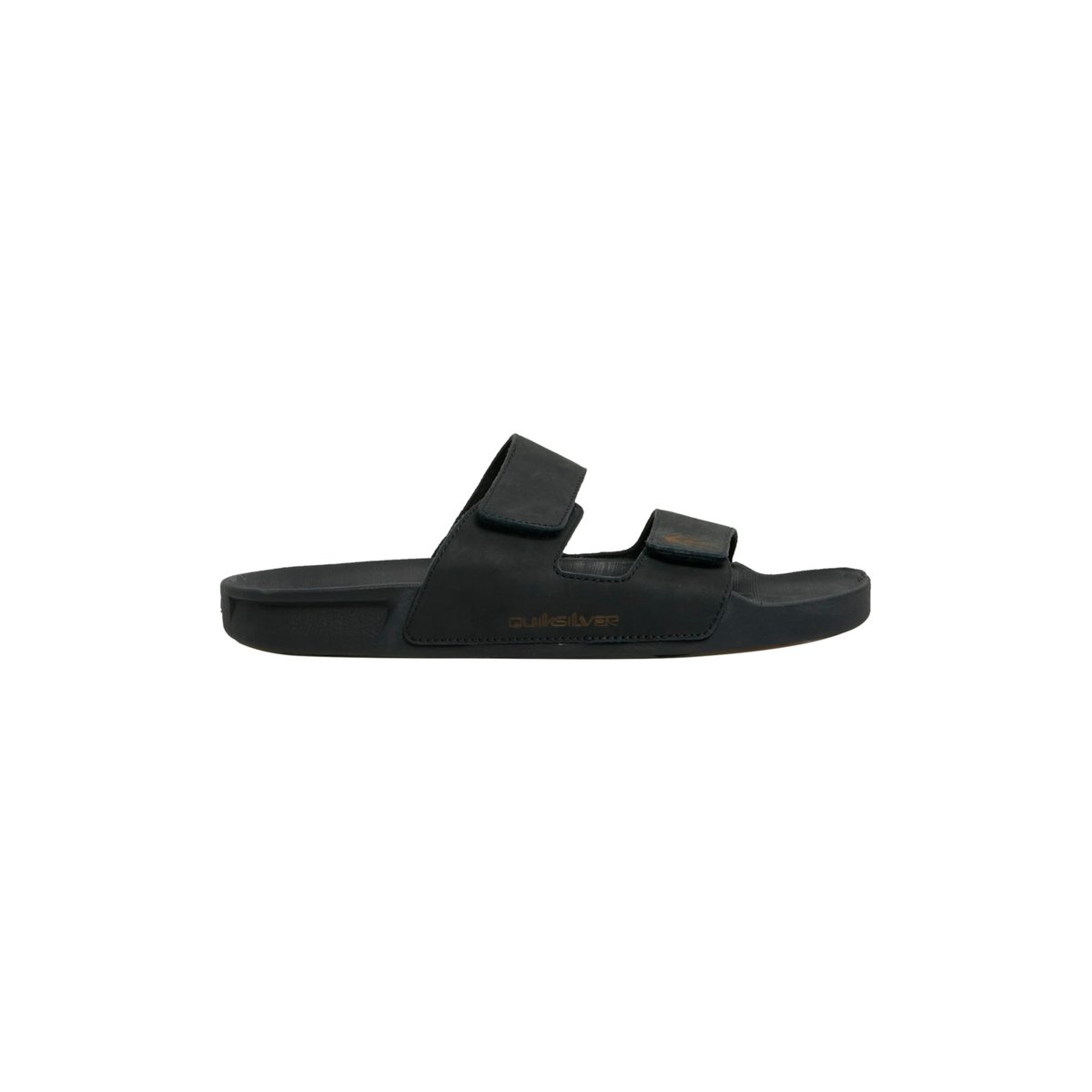 Claquettes RIVI LEATHER noir black 1, QUIKSILVER