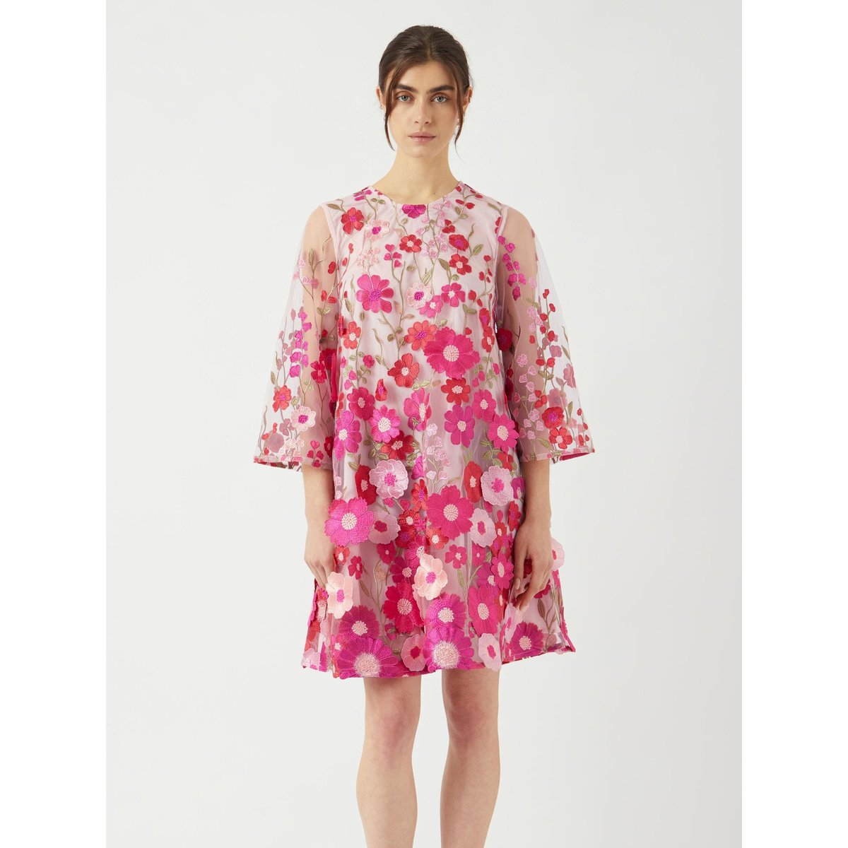 Robe Mi-Longue fuchsia purple, YAS