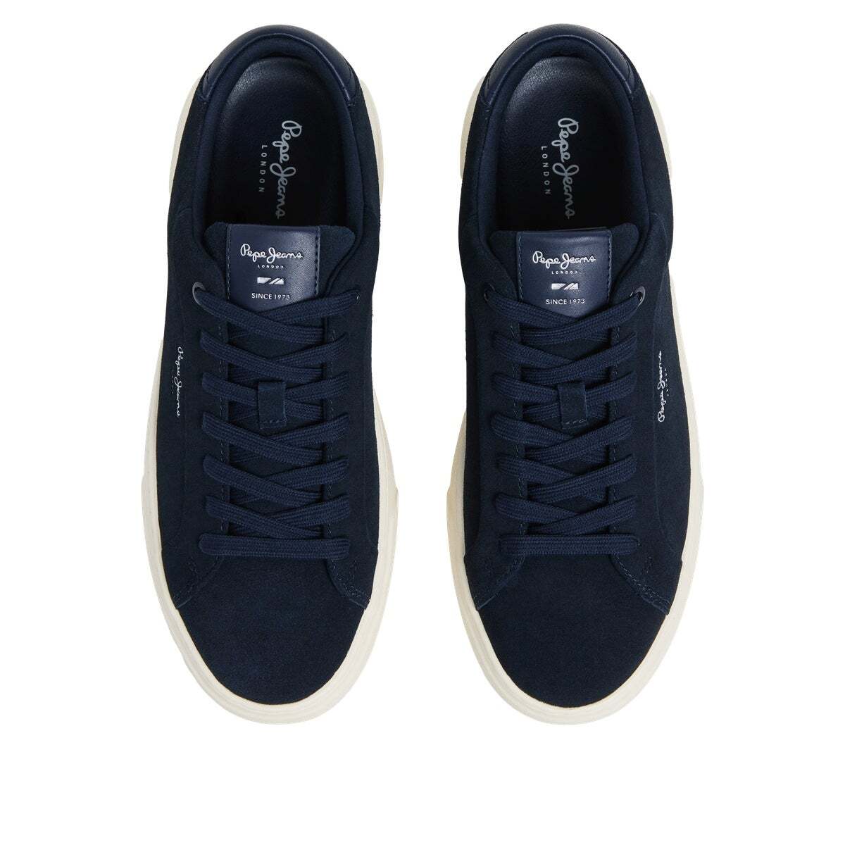 Colins - Baskets En Daim À Semelle Cupsole marine, PEPE JEANS