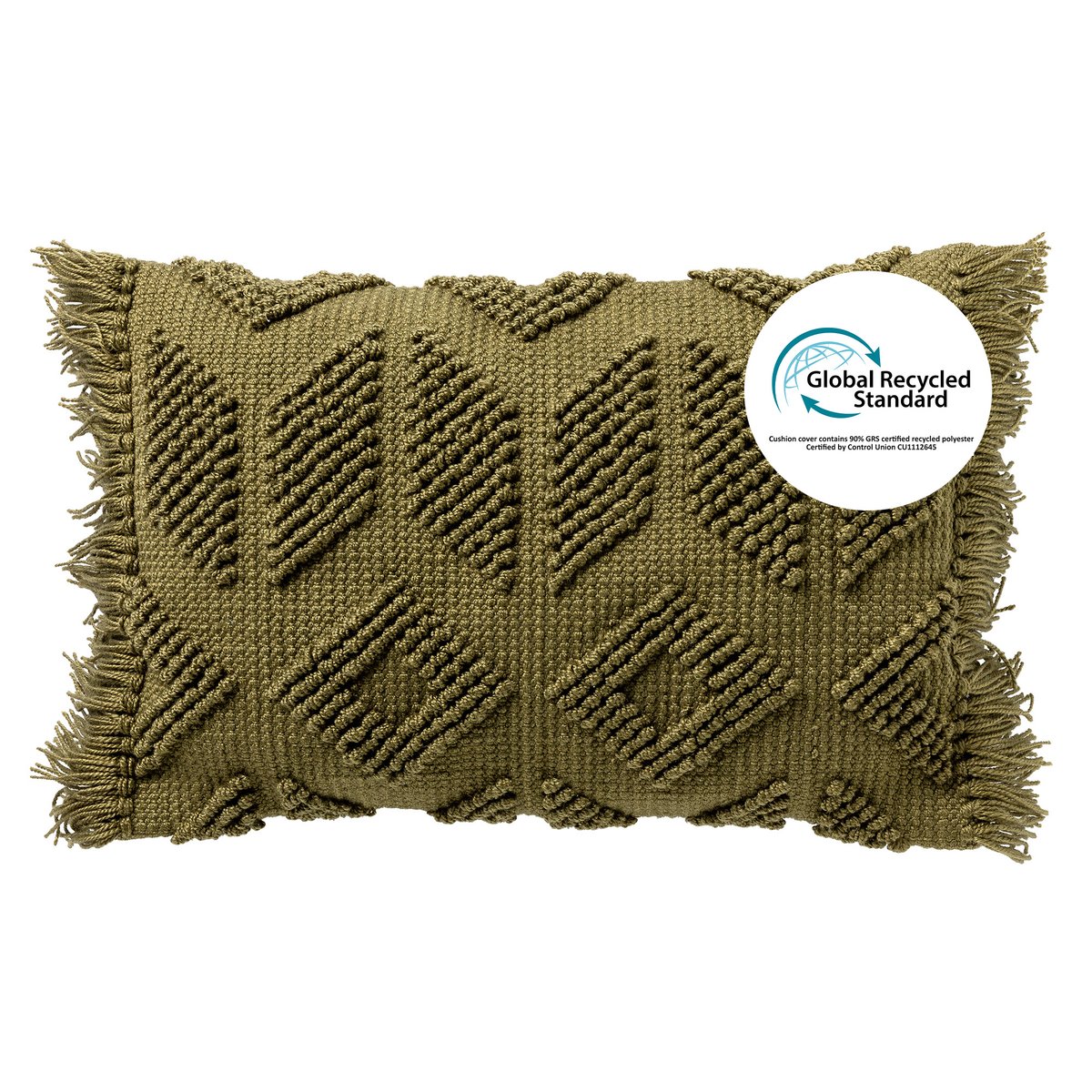 Coussin Odin vert olive, DUTCH DECOR