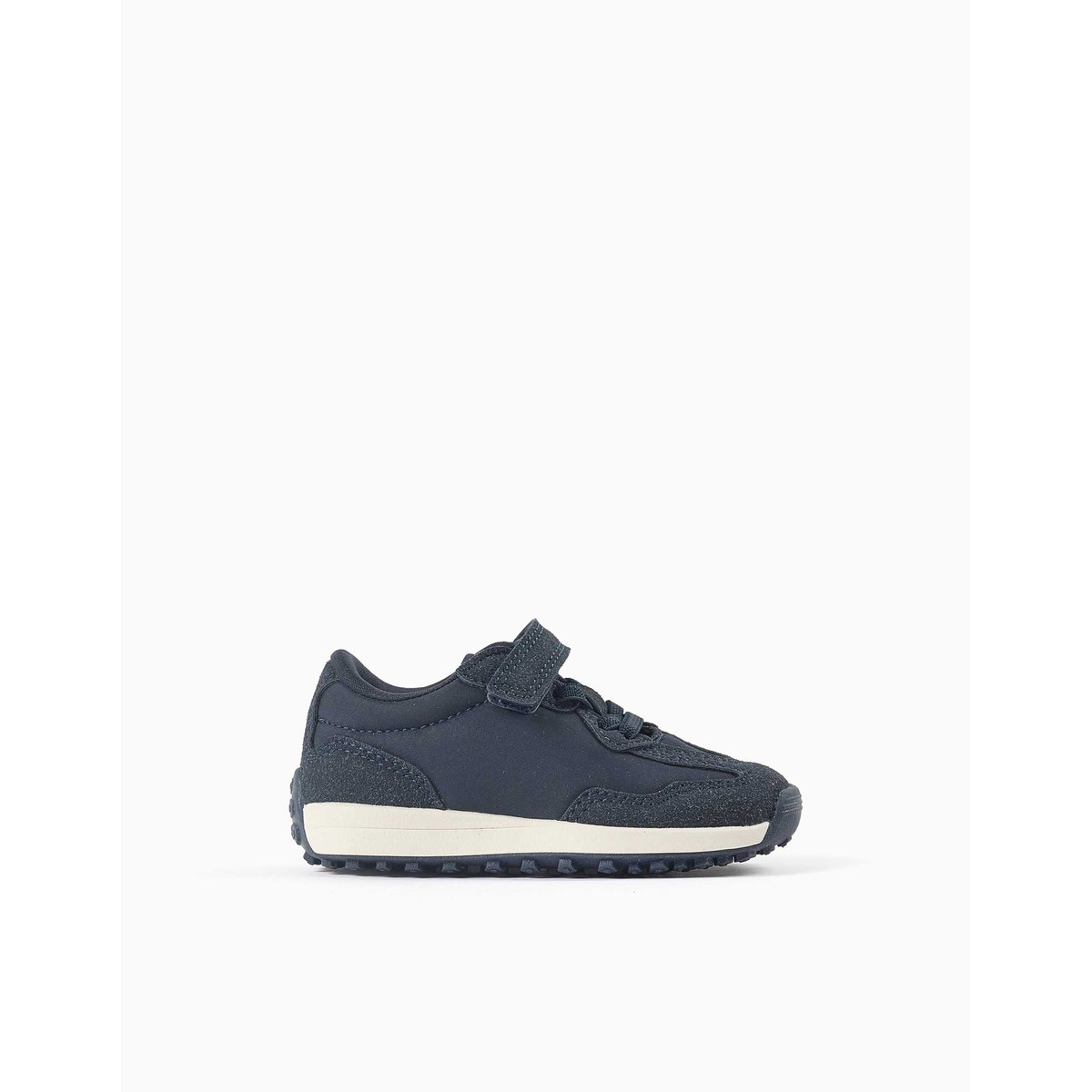 Baskets bi-matière avec semelle antidérapante bleu, ZIPPY