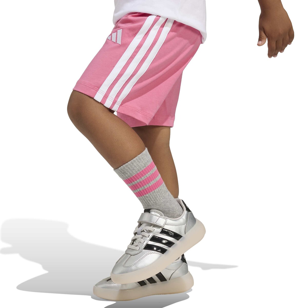 T-Shirt/Shorts Outfit white/pink, ADIDAS SPORTSWEAR