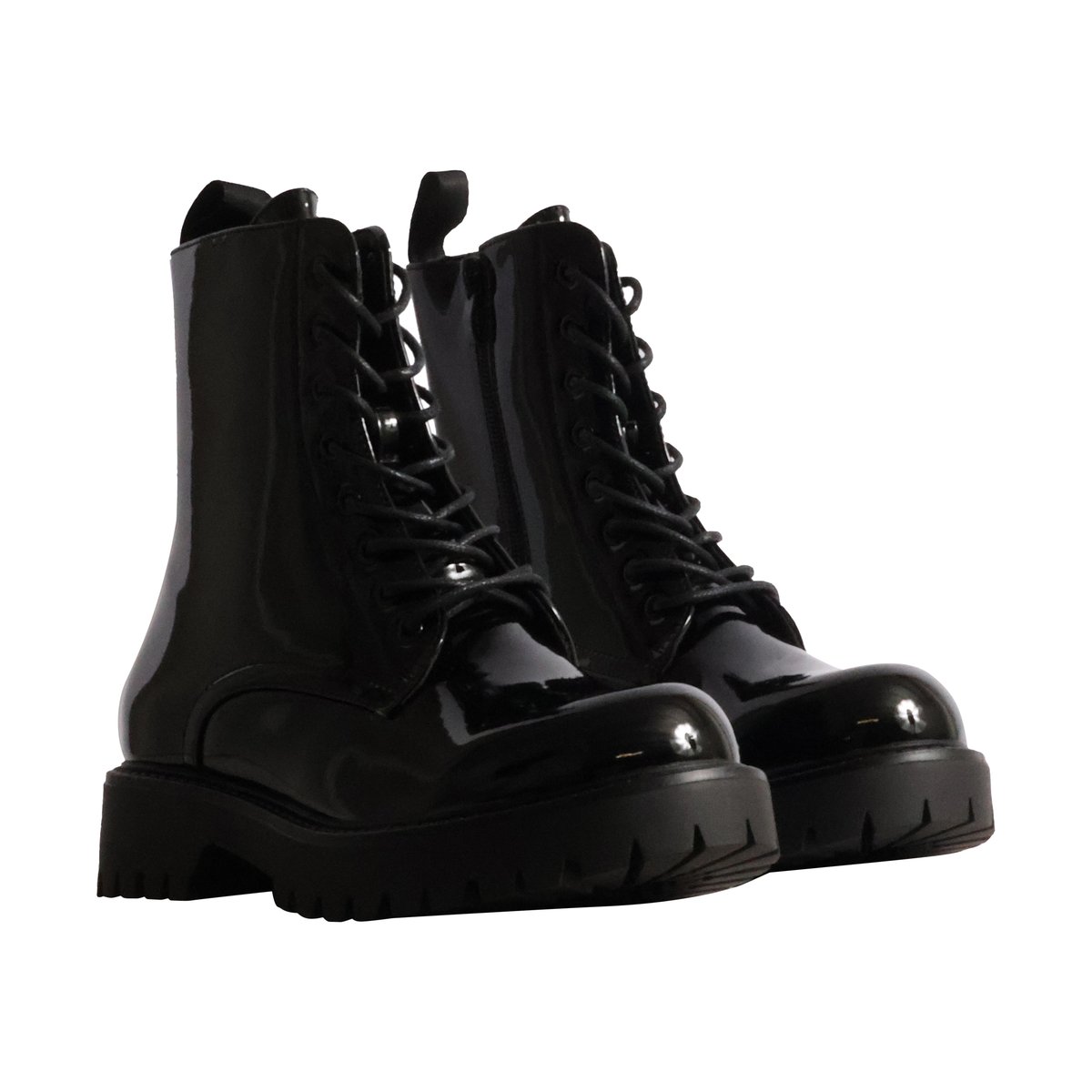 Bottines à Lacets noir vernis, ENZA NUCCI
