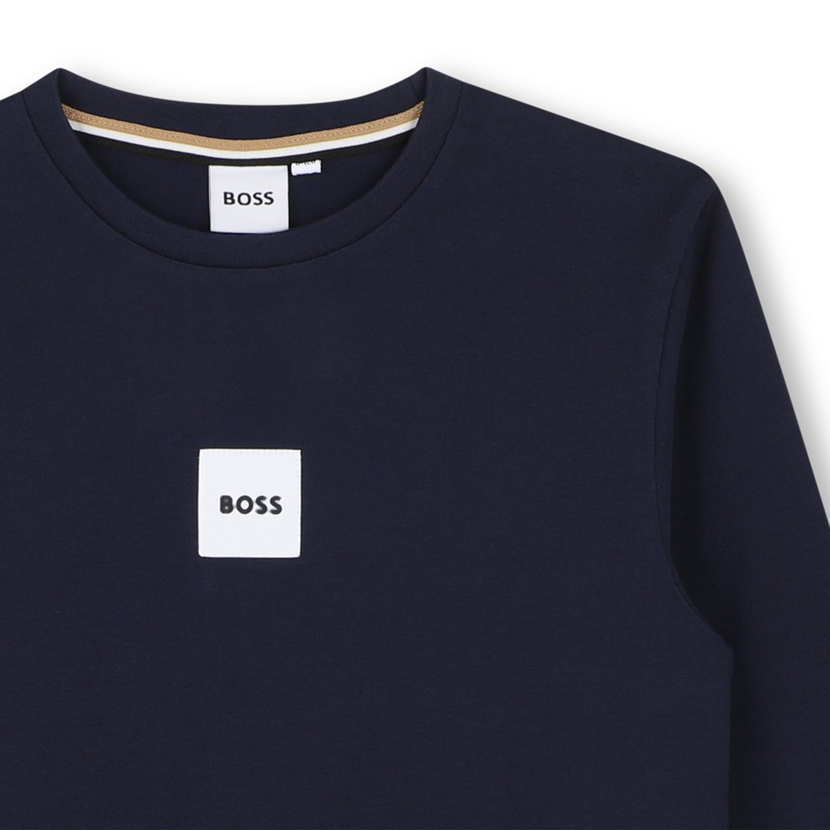 Tee-shirt manches longues bleu cargo, BOSS KIDSWEAR