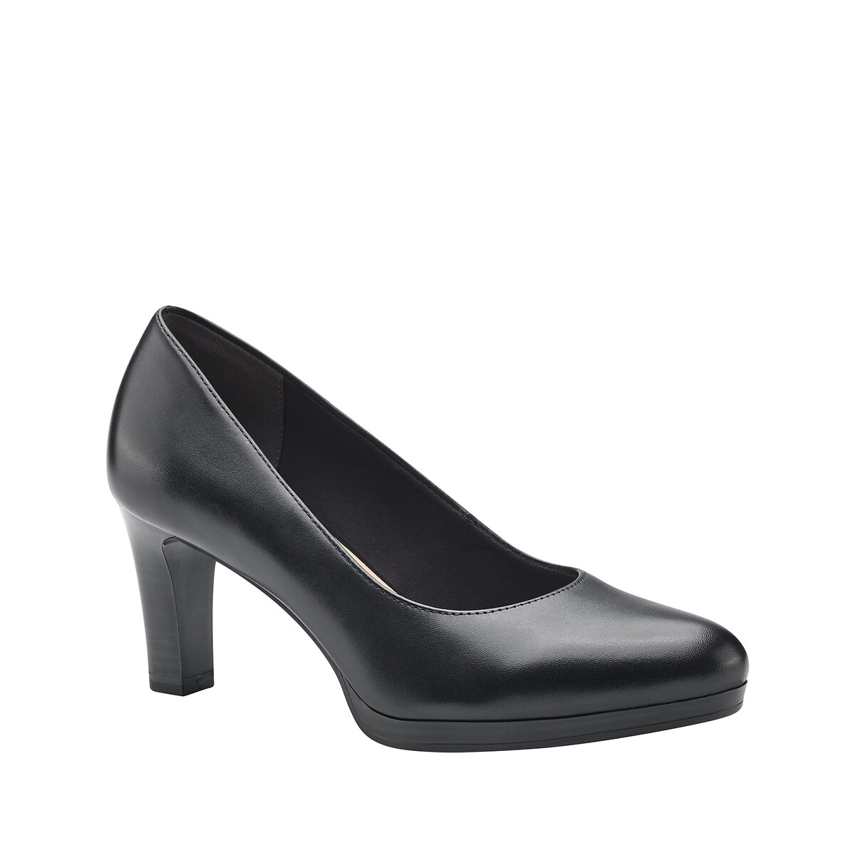 Leather Heels black, TAMARIS