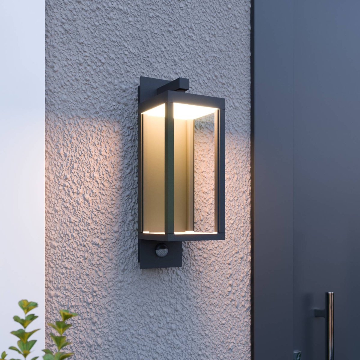 Applique extérieure en aluminium moderneLED gris foncé, clair, LUCANDE